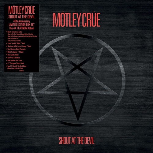Mötley Crüe-Shout at the Devil 40th Anniversary Box Set Colored Vinyl, Orange, Yellow, Red, White