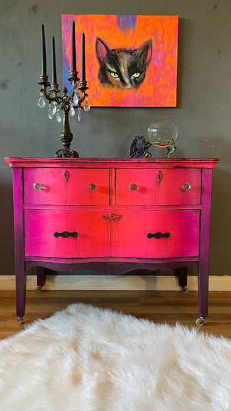 *** SOLD *** Bohemian Goth Vintage Dresser