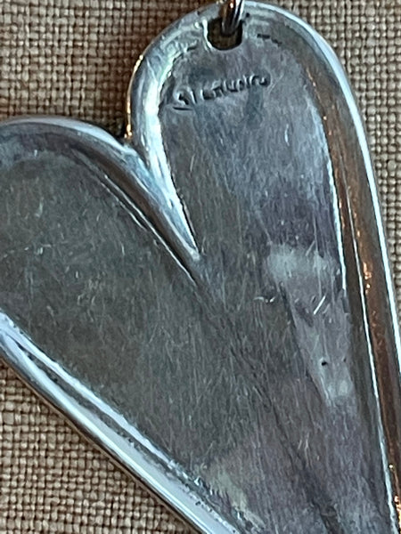 Vintage Sterling Heart Pendant