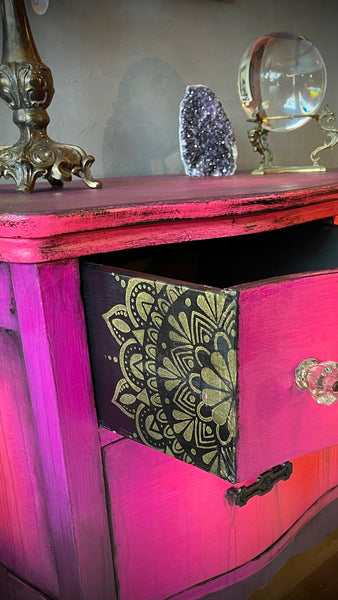 *** SOLD *** Bohemian Goth Vintage Dresser