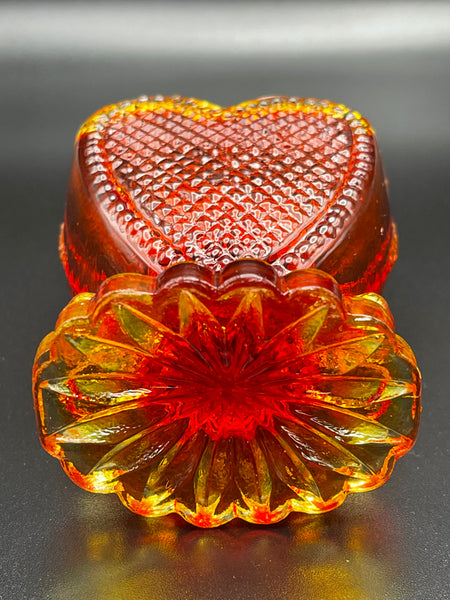 Vintage Degenhart Amberina Glass