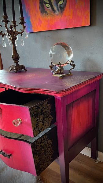 *** SOLD *** Bohemian Goth Vintage Dresser