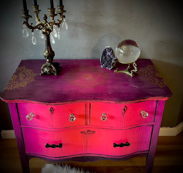 *** SOLD *** Bohemian Goth Vintage Dresser