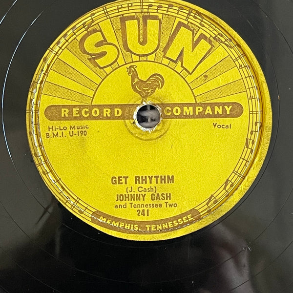 Johnny Cash-Walk the Line/Get Rhythm 78rpm SUN RECORDS