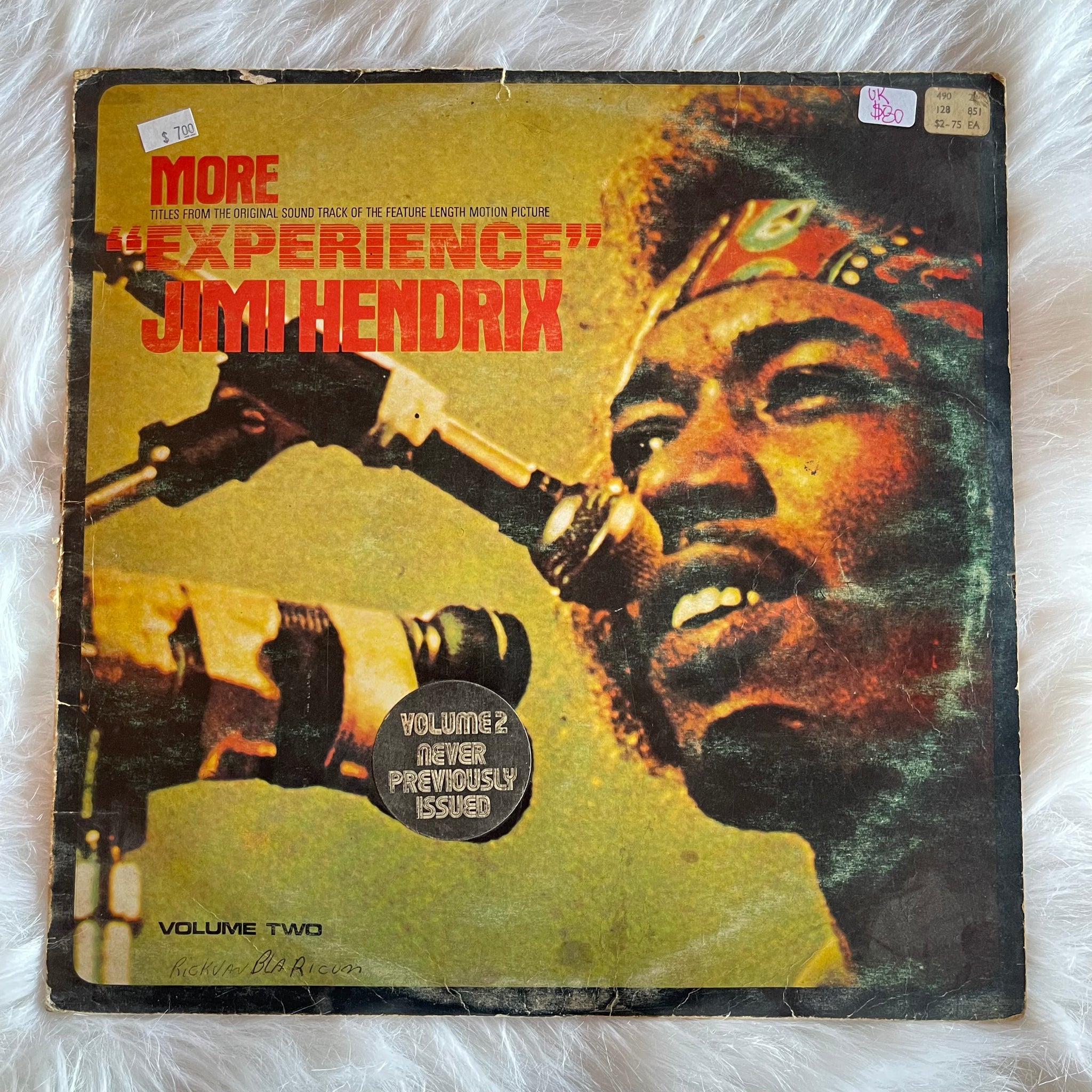 Jimi Hendrix-More Experience/Titles From the Original of the Feature Length Motion Picture VOLUME 2