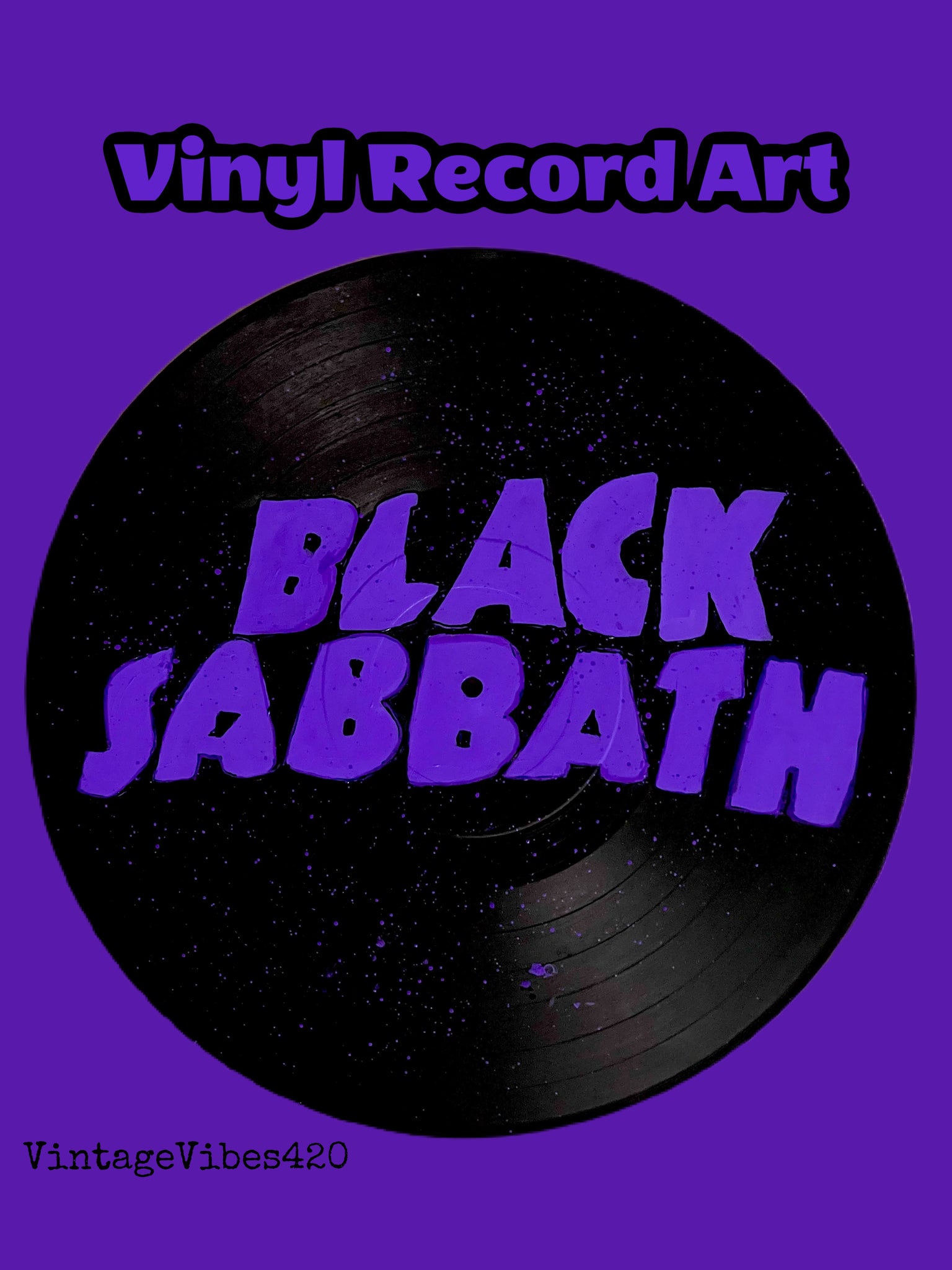 Vinyl Record Art-Black Sabbath