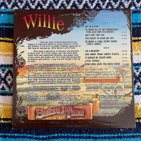 Willie Nelson-Willie Before HisTime