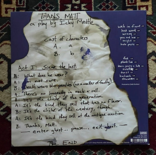 Archers of Loaf-Icky Mettle BLUE VINYL