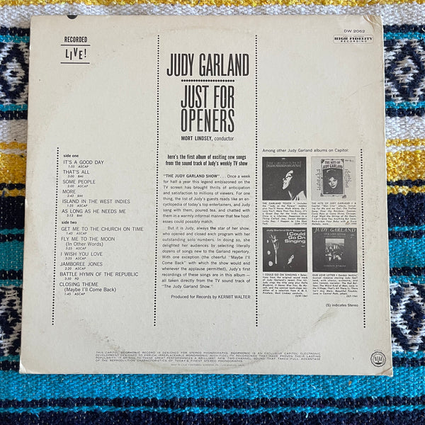 Judy Garland-Just For Openers