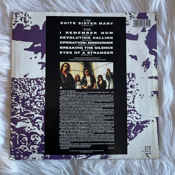 Queensrÿche-Overseeing the operation/Operation MindCrime 10” SAMPLER