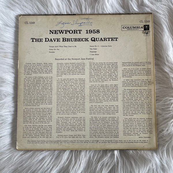 Dave Brubeck Quartet-Newport 1958