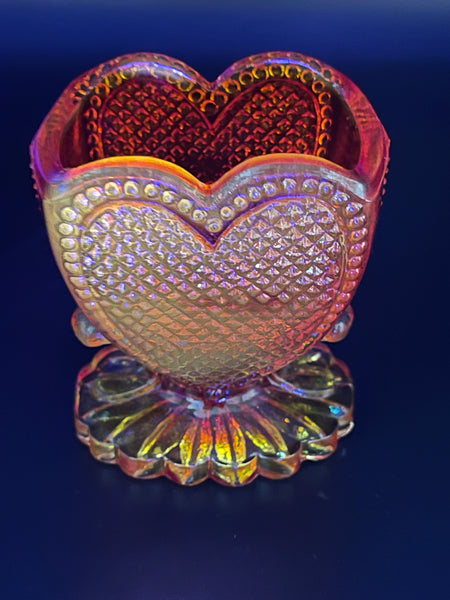 Vintage Degenhart Amberina Glass