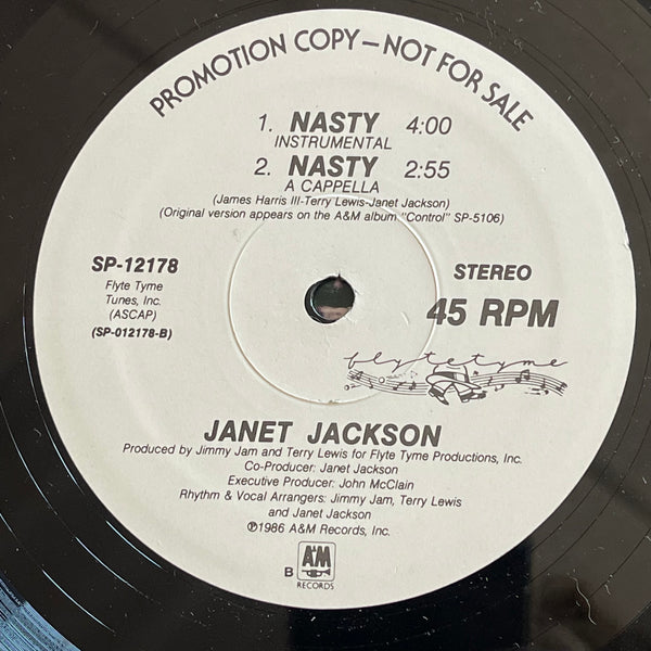 Janet Jackson-Nasty 12” SINGLE 45 RPM
