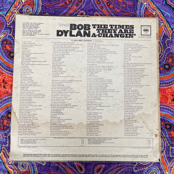 Bob Dylan-The Times They Are a-Changin’