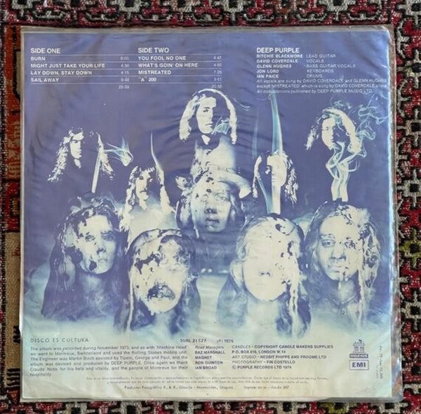 Deep Purple- Burn. IMPORT Uruguay 🇺🇾